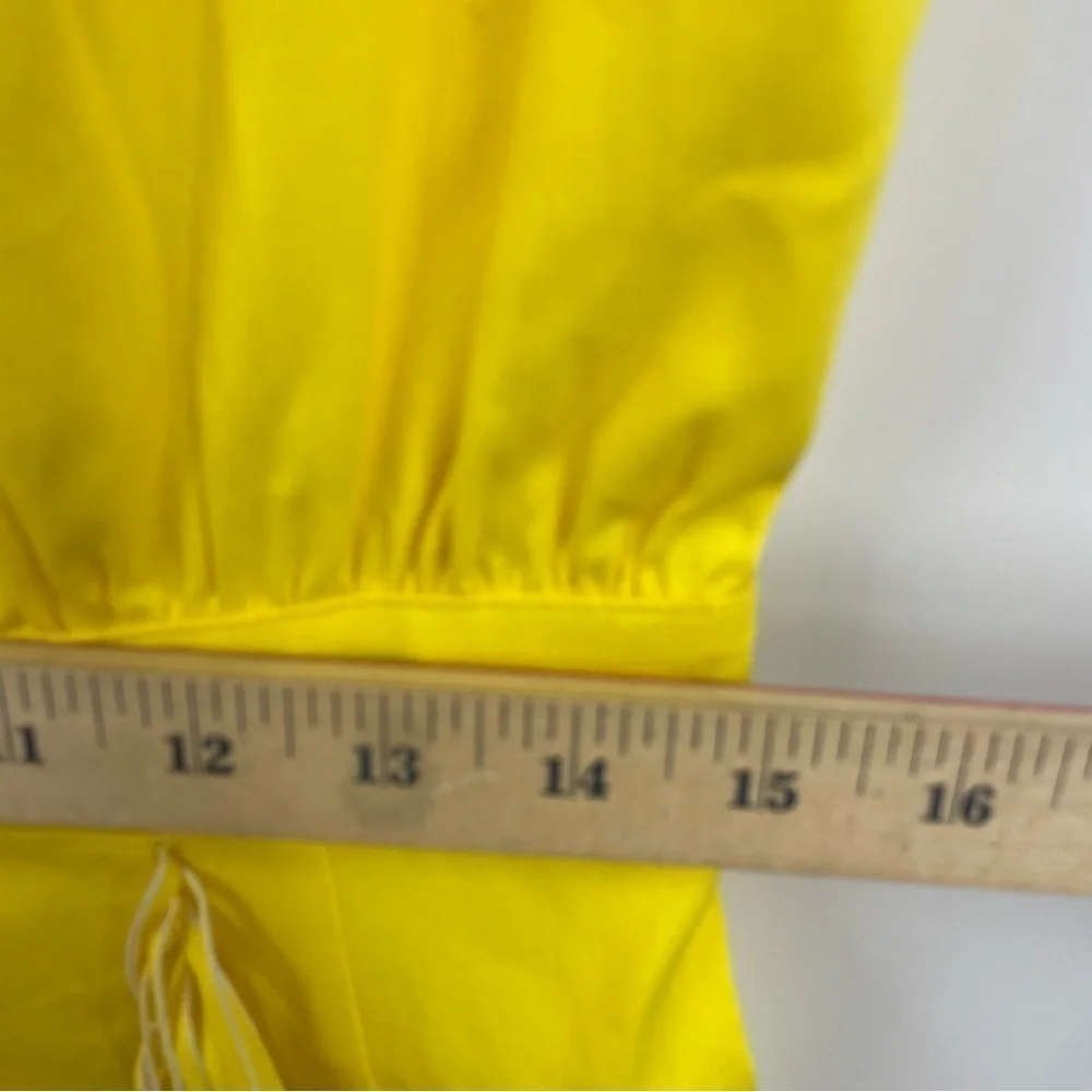 INC international concepts Fringe Trim Midi Dress,‎ Yellow Sz M